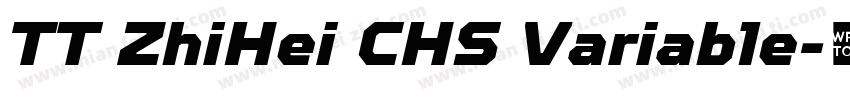 TT ZhiHei CHS Variable字体转换